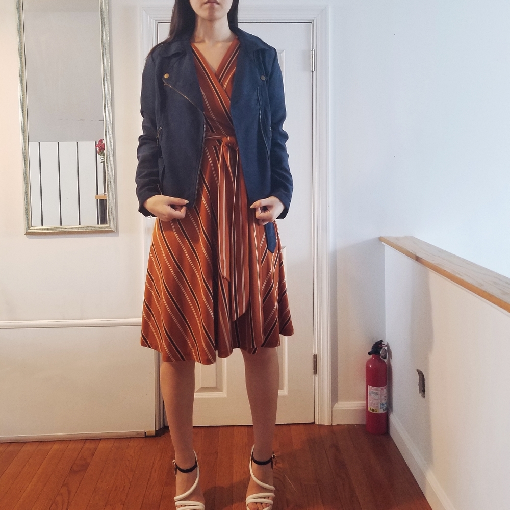 Navy Suede Jacket - Picture 3 of 3